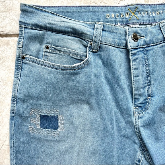 MAC Dream Skinny Jeans w/ Cropped Pearl Hem Size 10 - Picture 4 of 12